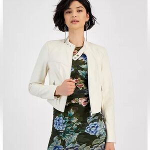 GUESS
Women's Anita Faux-Leather Zip-Cuff Jacket